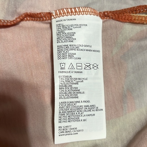 Prana Ayla Athletic Dress Solstice Tropics Small - Picture 9 of 9